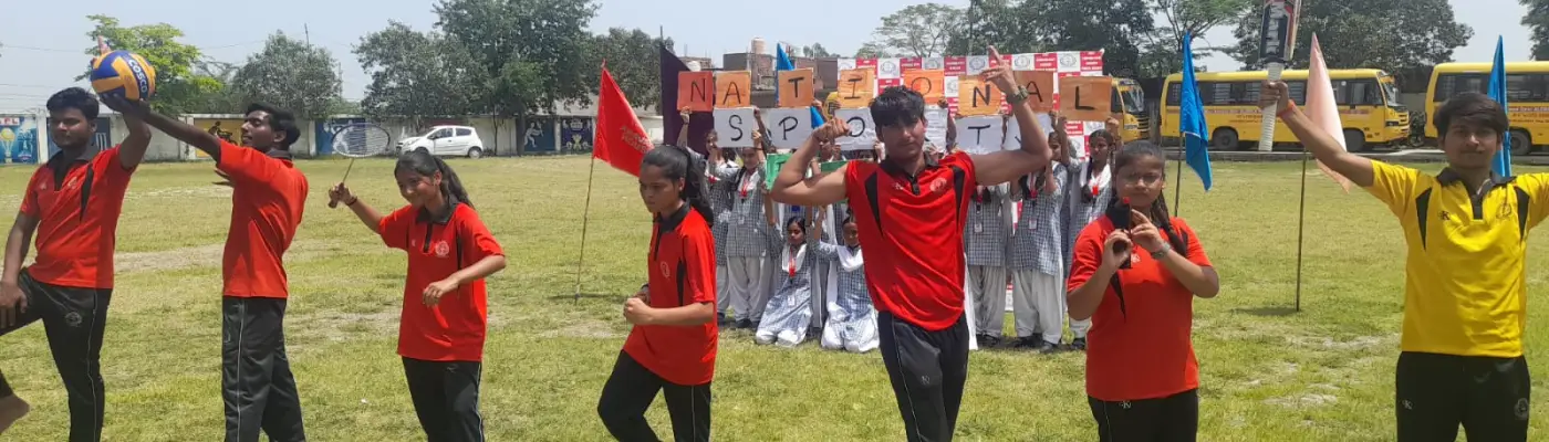 खेल दिवस पर छात्र छात्राओं की प्रस्तुतियों ने मनमोहा