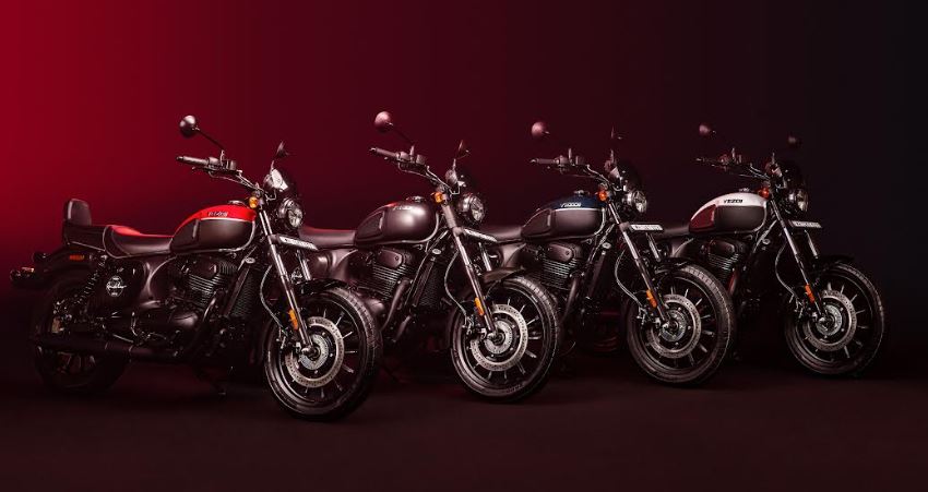Both premium variants are offered in four exciting new colour options along with various enhancements, ensuring an unparalleled riding experience. Prices for the new Jawa 42 Dual Tone starts at Rs. 1,98,142, while the new Yezdi Roadster begins at Rs. 2,08,829, available at dealerships alongside the existing Jawa 42 and Yezdi Roadster models. The Jawa 42 range now starts at Rs. 1,89,142, and the Yezdi Roadster range from Rs. 2,06,142 (all prices ex-showroom Delhi).     The New Jawa 42 Dual Tone Is a reimagined Jawa 42. The Dual Tone variant features clear lens indicators, short-hang fenders, and a new dimpled fuel tank, all complemented by premium diamond-cut alloy wheels. Furthermore, the engine and exhaust components have been treated with a Raven texture finish to enhance the contrast of the premium dual tone colourways, which include Cosmic Rock, Infinity Black, Starship Blue, and Celestial Copper. The seat has also been redesigned to harmonize with the new sportier aesthetics.     This new variant features a redesigned bash plate, new handlebar mounted mirrors, and new handlebar grips. All Jawa 42 continue to be powered by a 294.7cc liquid-cooled single-cylinder engine, producing 27.3PS and 26.8Nm. With peak torque available at just 5,750rpm, the 42 is an ideal city bike that also performs admirably on the highway. It is paired with a smooth six-speed gearbox and features class-leading dual-channel ABS for safety.     Mr. Ashish Singh Joshi, CEO of Jawa Yezdi Motorcycles, commented on the introduction of two new premium variants, stating, “At Jawa Yezdi Motorcycles, our story goes beyond motorcycles; it’s a tale of passion, innovation, and our unwavering commitment to crafting machines that transcend generations. We continuously strive for evolution and innovation to create motorcycles that are not only admired but also cherished and desired. The introduction of the new Jawa Forty-Two and Yezdi Roadster is a testament to our pursuit of excellence and our responsiveness to customer feedback. These motorcycles are our promise to riders that they are part of something enduring and beautiful.”     Yezdi Roadster: This new Yezdi Roadster has become more touring-friendly with key changes in the ergonomics department. The most prominent changes include revised rider foot pegs (forward set by 155mm) and the taller handlebar. This update reflects the brand’s proactive approach to customer feedback. That said, as this new variant will retail alongside the existing Roadster, customers will now have the option of choosing the rider triangle that suits them best.      Much like the new Jawa 42, the Yezdi Roadster too features some design updates, such as a sportier-looking knee recess, premium diamond-cut alloy wheels, and a Raven texture finish over the engine and exhaust. It also features new handlebar grips and handlebar-mounted mirrors; another enhancement based on customer feedback.     A critical new addition are the new exhausts. Be it their new curved routing which is a hark back to the Yezdis of yesteryear, or the new rorty exhaust note they offer, the Roadster takes having fun, rather seriously. This new model is available in four new colours including three dual tone themes: Rush Hour Red, Forest Green, and Lunar White, and a solid theme – Shadow Grey.     The Yezdi Roadster range is powered by the spirited 334cc liquid-cooled single-cylinder engine, producing 29.5PS and 28.9Nm. It features class-leading dual-channel ABS and boasts a long 1440mm wheelbase for effortless highway cruising.     Both the new Jawa 42 Dual Tone and Yezdi Roadster exemplify motorcycles that seamlessly bridge the gap between the past, present, and future. They showcase the brand’s commitment to delivering excellence while honoring its rich heritage. These new variants are poised to capture the hearts of Jawa and Yezdi enthusiasts alike, while also attracting a new generation of riders seeking a harmonious blend of classic design and modern features.