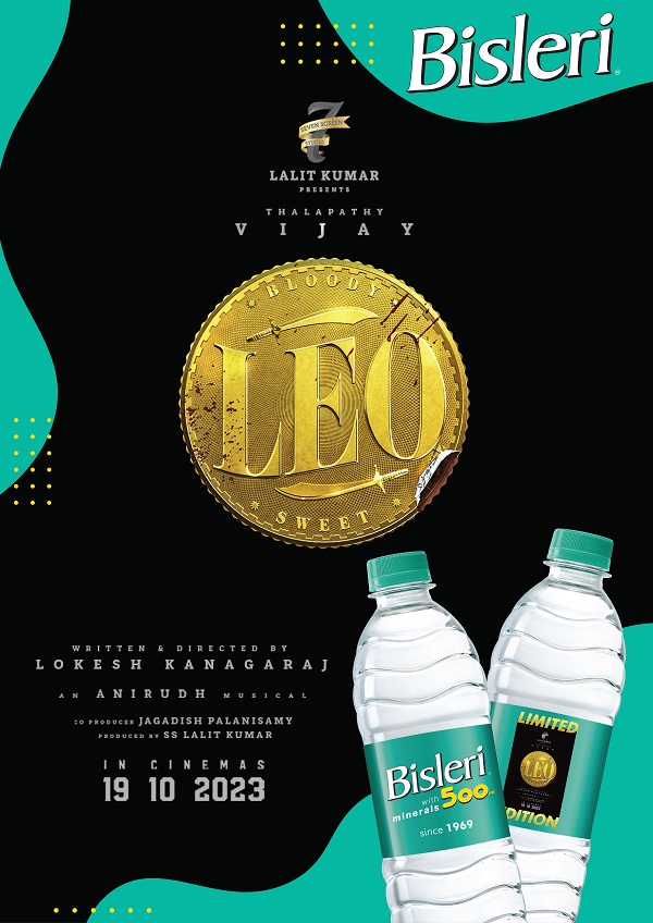 Bisleri Launches Limited Edition Bottles Featuring Thalapathy Vijay In ‘Leo’