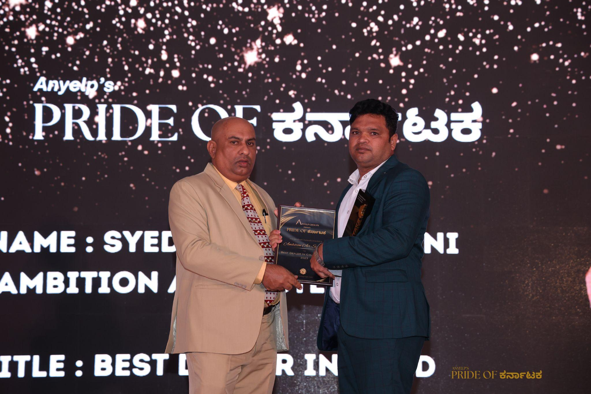 Mr. Syed Akbar Hussaini: Keeping It Cool – Pride of Karnataka Award Winner